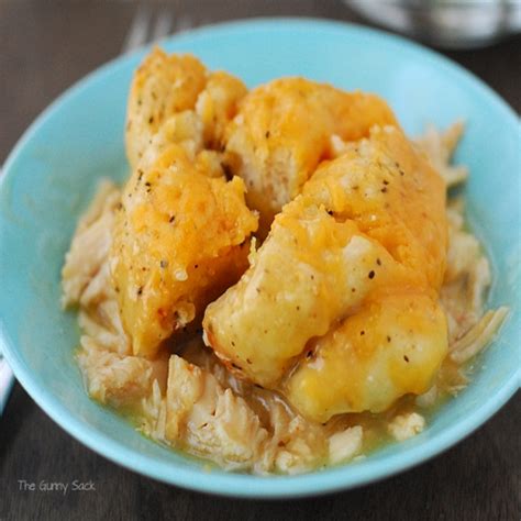 Slow Cooker Garlic And Herb Cheesy Chicken Dumplings