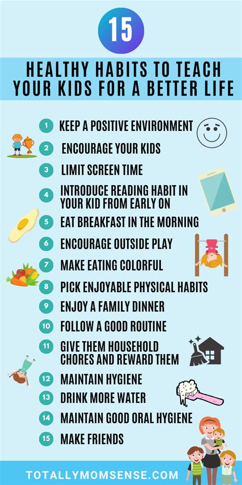 15 Healthy Habits To Teach Your Kids For A Better Life Totally Mom Sense