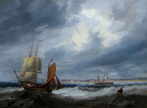 Shipping Off Seaham By John Wilson Carmichael Free Stock