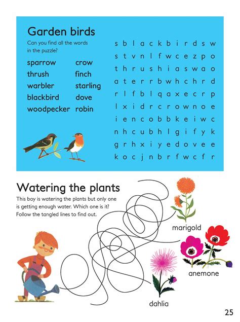 Garden Word Search Printable