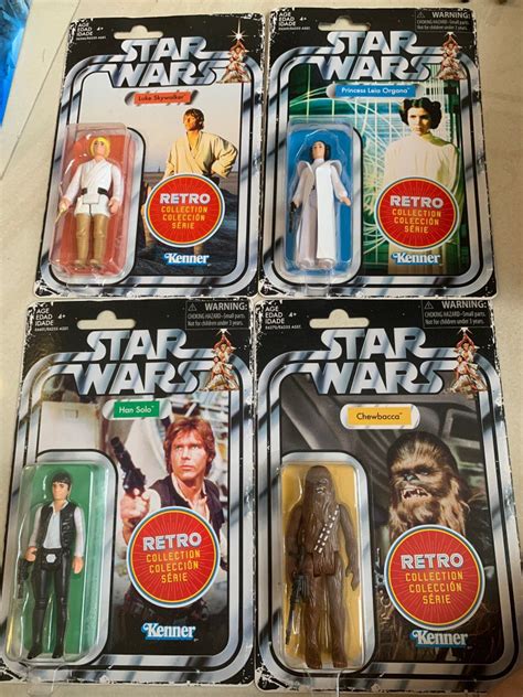 Star Wars 375 Inch Retro Vintage Collection Wave 1 Figures Luke Leia