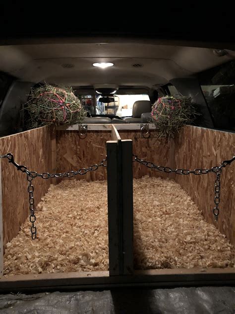 Contact sls via social media! DIY mini horse stalls in the back of your car! Was very easy to make and it's very sturdy ...