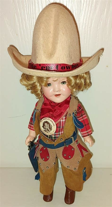 1936 ideal shirley temple 11 texas ranger cowgirl doll nmint in original box ebay in 2022