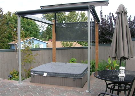 Hot Tub Cover And Privacy Screens Traditional Patio Portland By Pike Awning Company