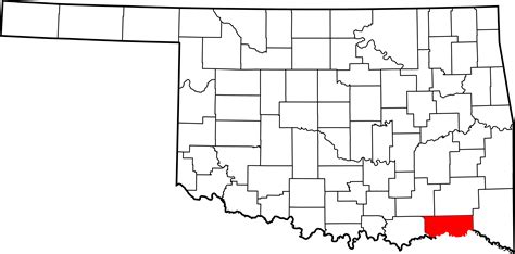 Filemap Of Oklahoma Highlighting Choctaw Countysvg