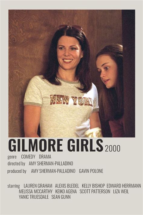 Gilmore Girls By Cari Gilmore Girls Movie Posters Minimalist Movie Poster Wall