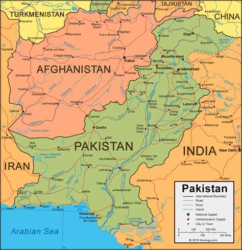 Bản đồ Nước Pakistan Pakistan Map Khổ Lớn Năm 2023