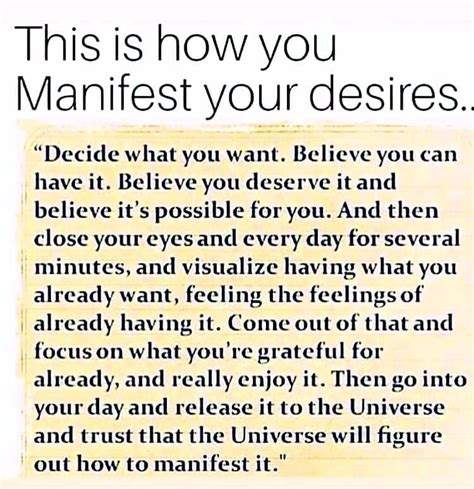 This Is How You Manifest Your Desires Pictures Photos And Images For