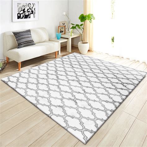 Large Size Soft Bedroom Rugs 98 X 66 Shaggy Floor Area Rug For