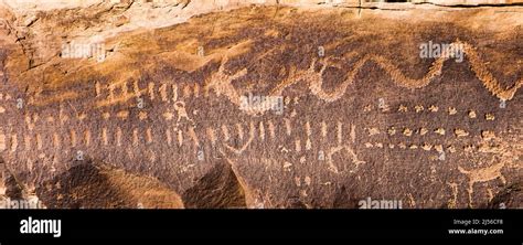A Horned Snake Petroglyph Panel In Nine Mile Canyon In Utah Nine Mile