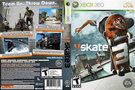 Skate 3 Xbox 360 Game Covers Skate 3 Dvd Ntsc Custom F Dvd Covers