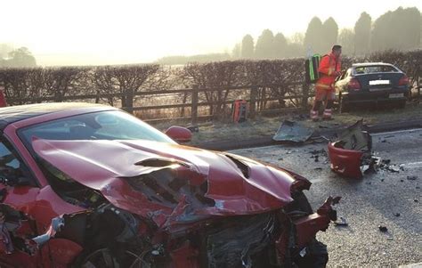 Look Pictures Show Carnage Caused In Three Way Warwickshire Smash
