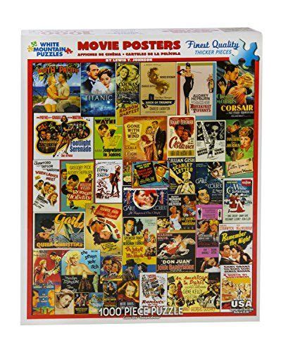 White Mountain Puzzles Movie Posters 1000 Piece Jigsaw