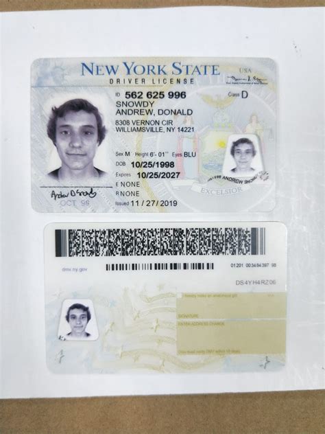 New York Driving License Psd Template Driving License Template