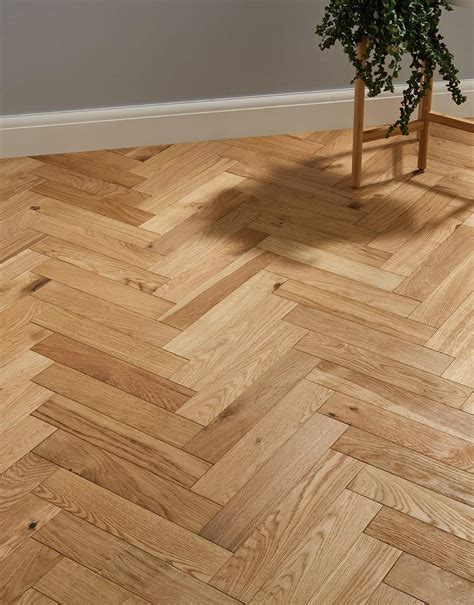 Oxford Herringbone Natural Oak Engineered Wood Flooring Flooring