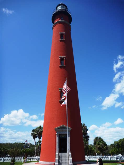 Ponce De Leon Inlet Lighthouse Located 10 Miles South Of Daytona Beach
