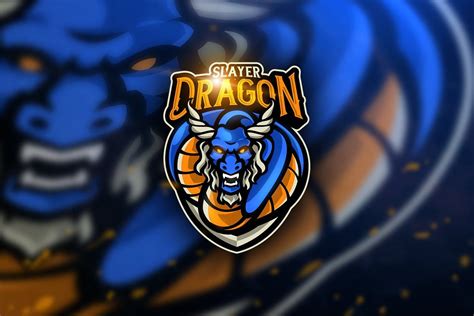 Dragon Slayer Mascot And Esport Logo Mascot Vector Logo Esports Logo