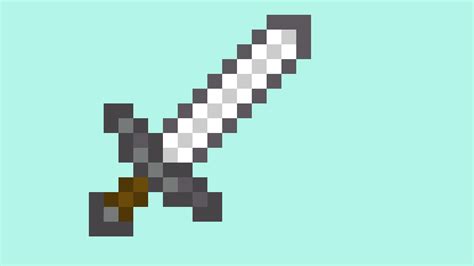 Minecraft Pixel Art Grid Easy Sword