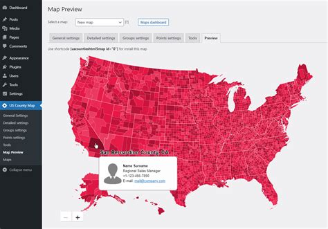 Interactive Map Of Us Counties Add A Us County Map To A Site