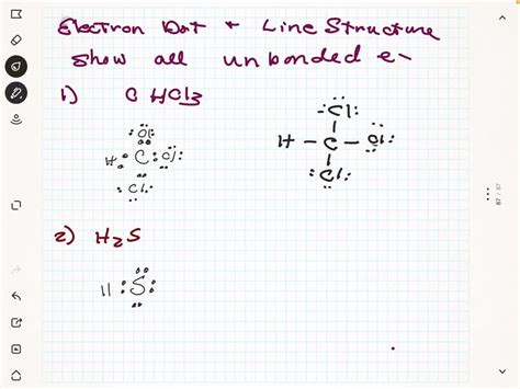 SOLVED Write Both Electron Dot And Line Bond Structures For The