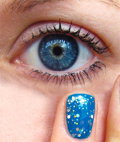 First Nail Art Blue Nail Polish Blue Eyes Nfu Oh