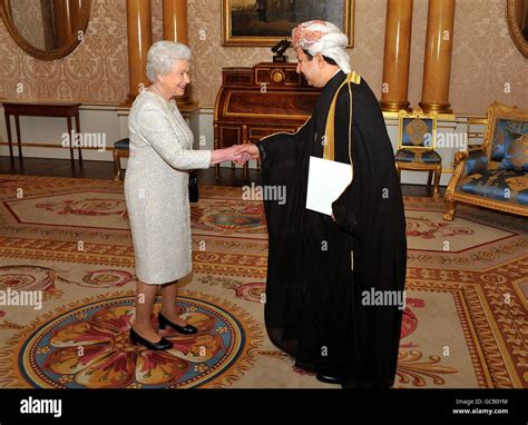 Britains Queen Elizabeth Ii Receives Ambassador Of Oman Abdulaziz