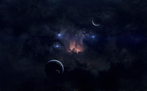 Wallpaper Nebula Planets Stars Glow Space Dark Hd Widescreen