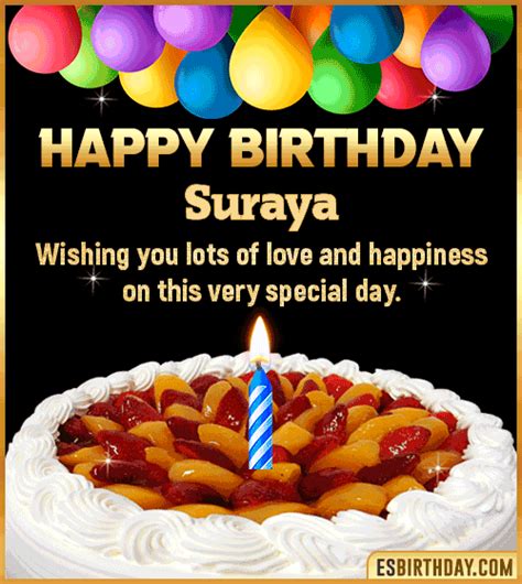 Happy Birthday Suraya  🎂 Images Animated Wishes【28 S】