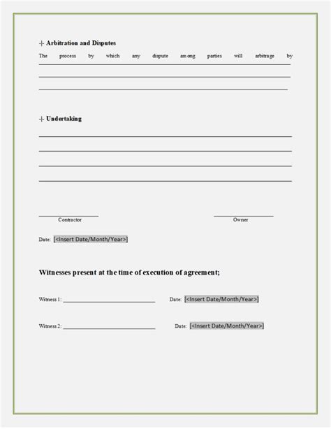 Word Of Simple Business Contract Agreementdoc Wps Free Templates