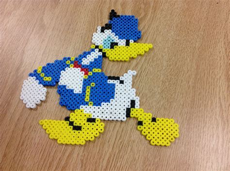 Donald Duck Perler Bead By Amanda Collison Perler Beads Designs