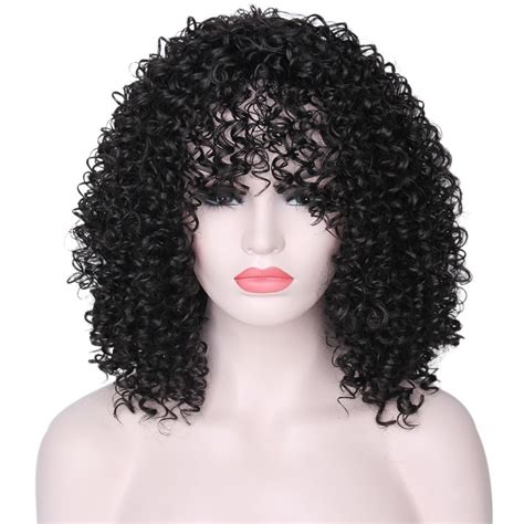 Chicshe Synthetic Afro Kinky Curly Wigs For Black Women African