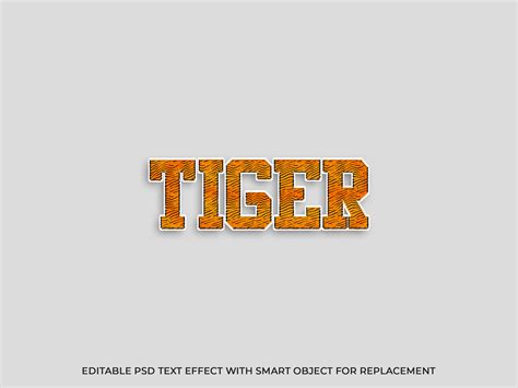 Tiger Text Effect UpLabs