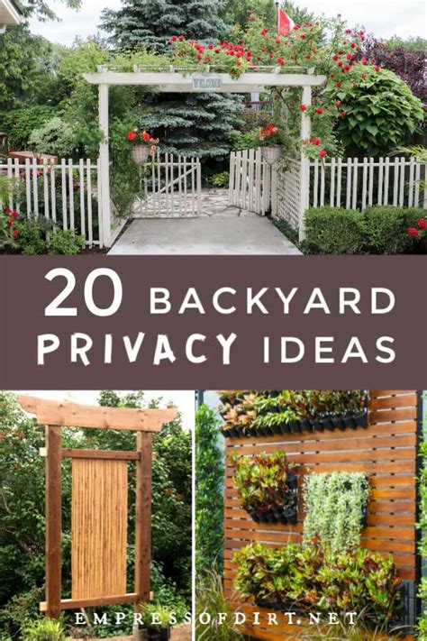 Ideas For Making A Backyard Private Using Screens And Arbors To Block