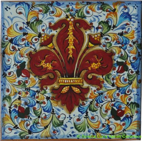 Hand Painted Italian Ceramic Tiles