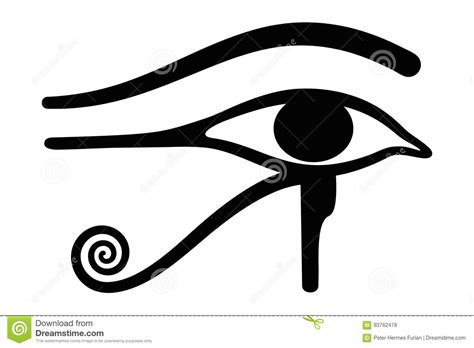 Eye Of Horus Ancient Egyptian Religious Symbol Cartoon Vector 156449237