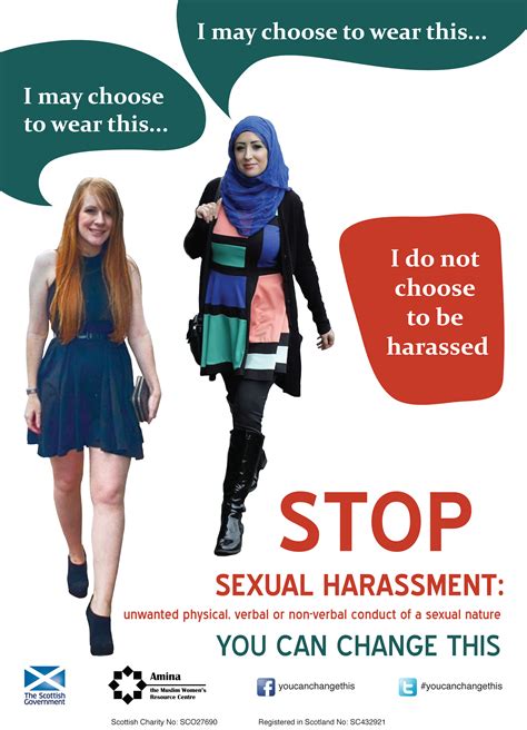 Scotland Sexual Harassment Survey And Poster Stop Street Harassment