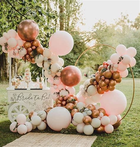 Pink And Rose Gold Wedding Balloon Decoration Ideas Emmalovesweddings