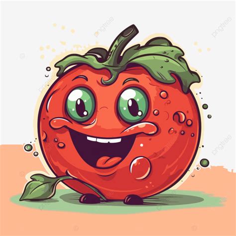 Tomate Clipart Dibujos Animados Tomate Vector Ilustración Png Tomate