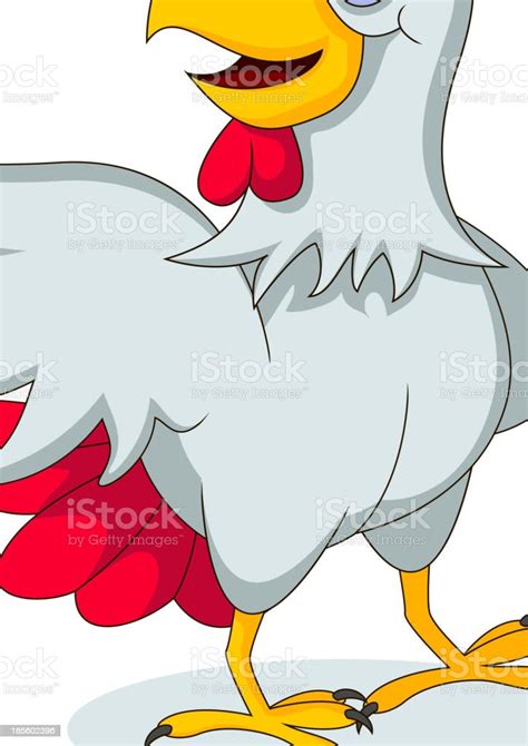 Happy Chicken Cartoon Posing Stock Illustration Download Image Now