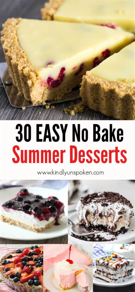 30 Delicious And Easy No Bake Summer Desserts Kindly