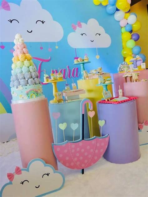 Rainbows And Clouds Birthday Party Karas Party Ideas My Little Pony