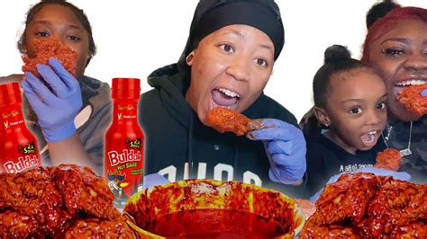 NUCLEAR CHEESY FIRE FRIED CHICKEN Mukbang Recipe YouTube