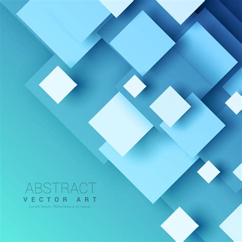 Blue Background With Geometric Square Shapes Download Free Vector Art