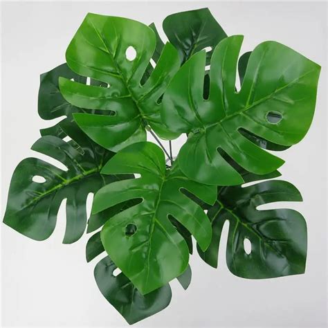 Buy Artificial Leaves Green Classic Fake Palm Leaf