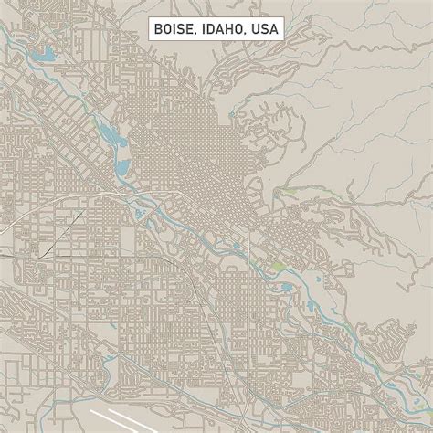 Boise Idaho Us City Street Map Our Beautiful Pictures Are Available As