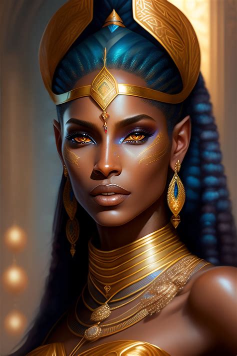Egyptian Goddess Art Egyptian Art Fantasy Art Women Beautiful Fantasy Art Black Girl Art