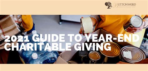 2021 Guide To Year End Charitable Giving