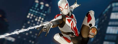 1600x600 Resolution Miles Morales Spider Man White Suit 1600x600
