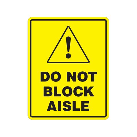 Printed Vinyl Do Not Block Aisle Stickers Factory
