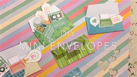 Diy Easy Mini Envelope Tutorial Novel Ideas Youtube